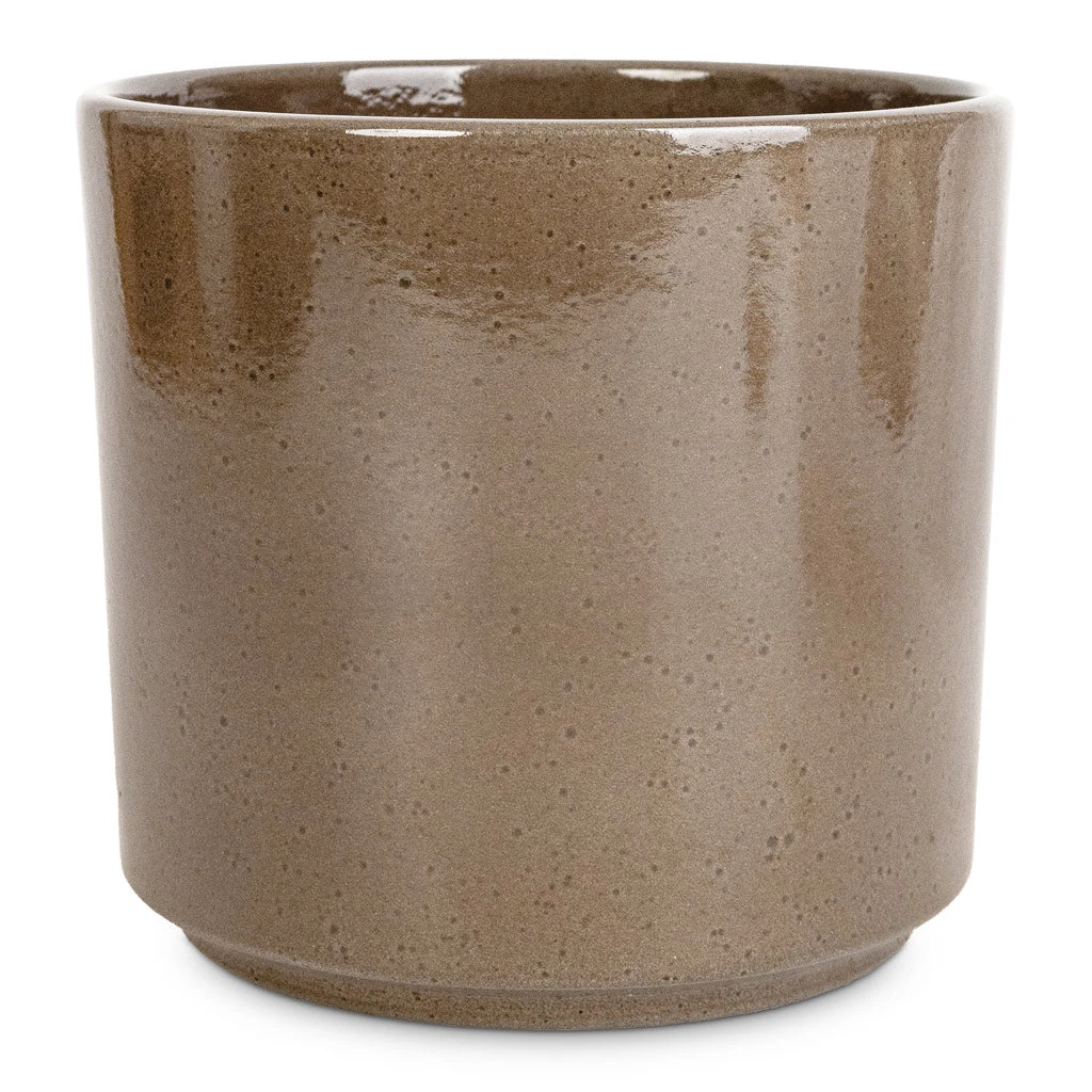 Remmi Glaze Plant Pot - Mocha 3 Remmi Glaze Plant Pot - Mocha