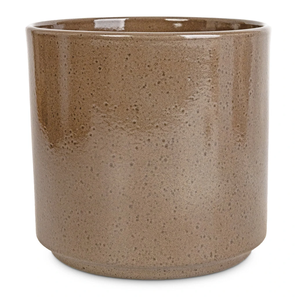 Remmi Glaze Plant Pot - Mocha 7 Remmi Glaze Plant Pot - Mocha - Image 5