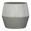 Harley Ridged Plant Pot - White Stripe -Plant Promotion Store Ridged Harley Plant Pot White Stripe 53x40cm
