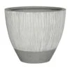 Jesslyn Ridged Plant Pot - White Stripe -Plant Promotion Store Ridged Jesslyn Plant Pot White Stripe 33x29cm