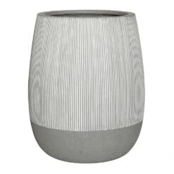 Perry Ridged Plant Pot - White Stripe 11 Perry Ridged Plant Pot - White Stripe -Plant Promotion Store Ridged Perry Plant Pot White stripe 54x60cm