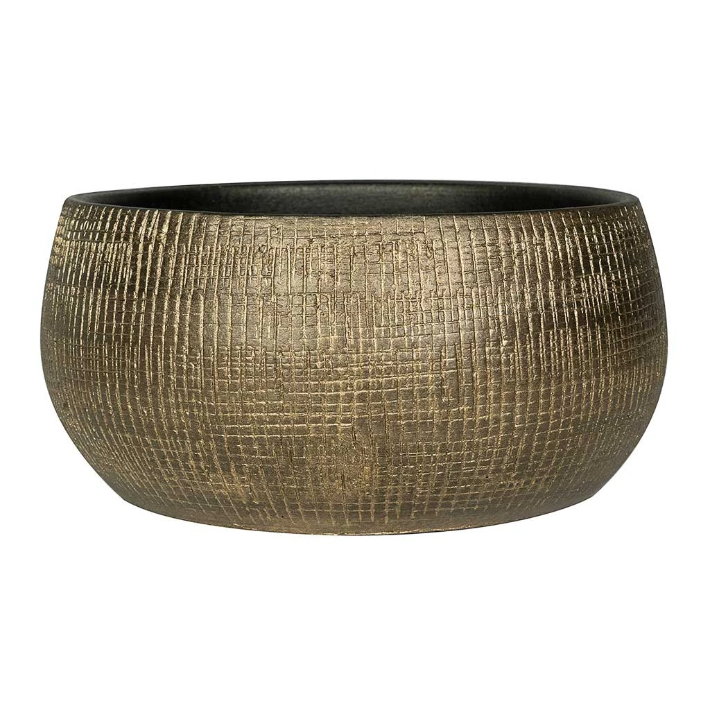 Ryan Plant Bowl - Shiny Gold 3 Ryan Plant Bowl - Shiny Gold