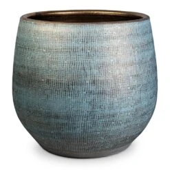Ryan Plant Pot - Blue Gold 33 Ryan Plant Pot - Blue Gold -Plant Promotion Store Ryan Plant Pot Blue Gold 43x28cm