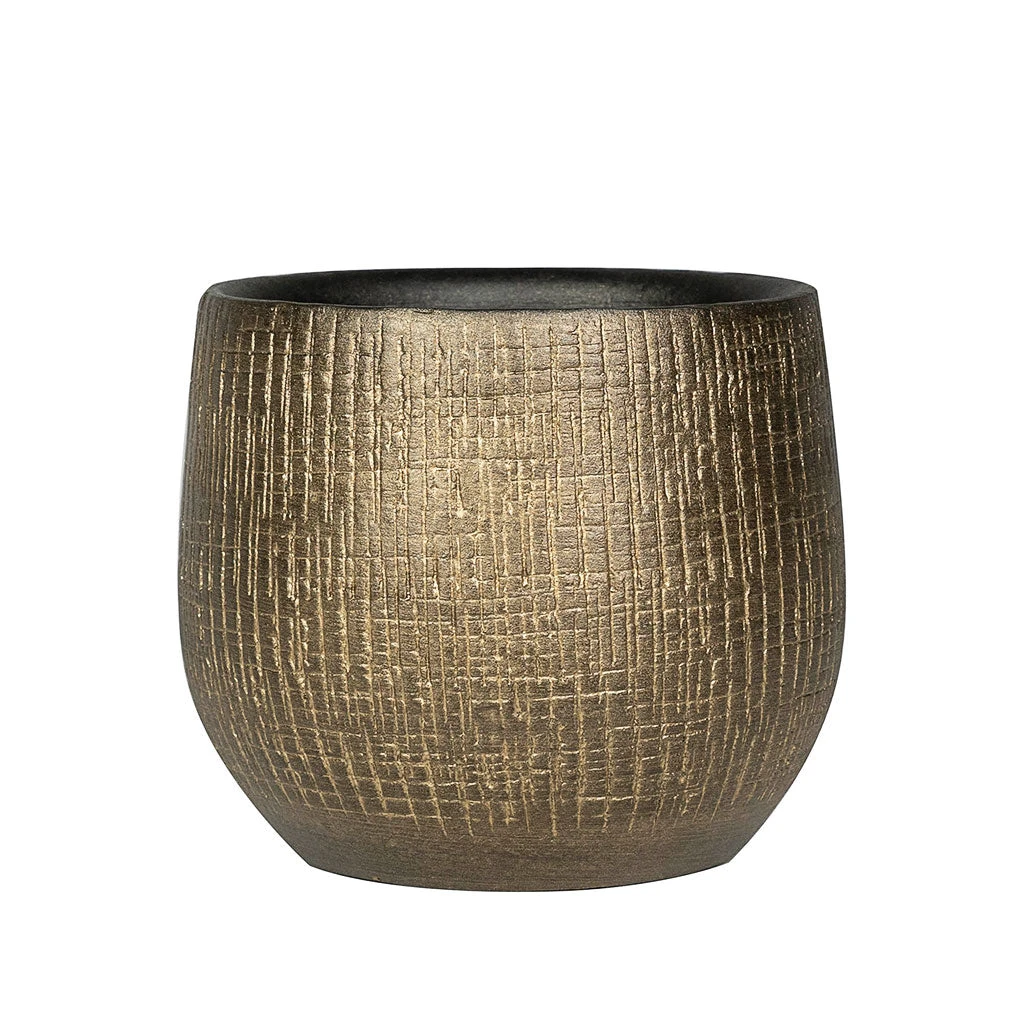 Ryan Plant Pot - Shiny Gold 16 Ryan Plant Pot - Shiny Gold - Image 14