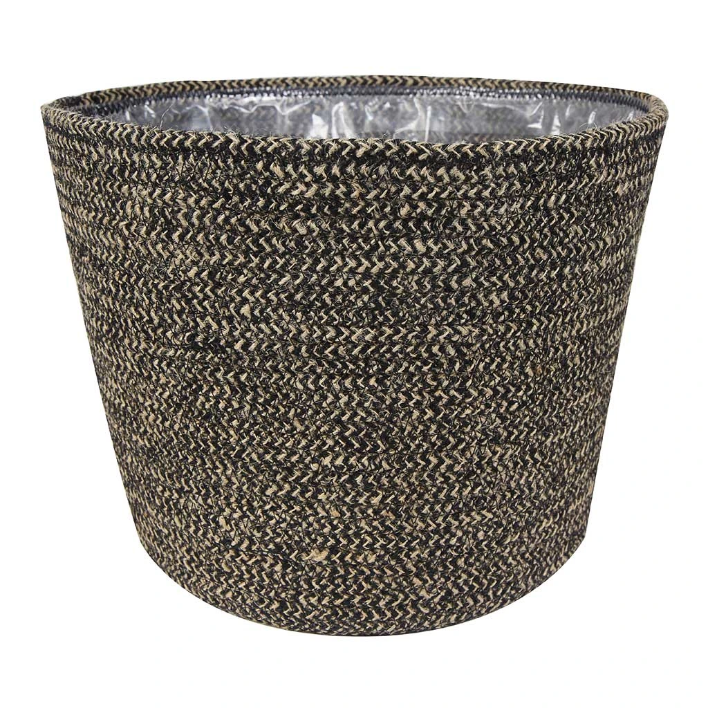 Selin Plant Basket - Black Weave 8 Selin Plant Basket - Black Weave - Image 6