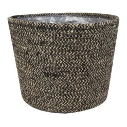 Selin Plant Basket - Black Weave