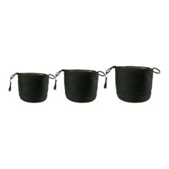 Stefan Plant Basket - Black -Plant Promotion Store Stefan Plant Baskets Set 3 Black