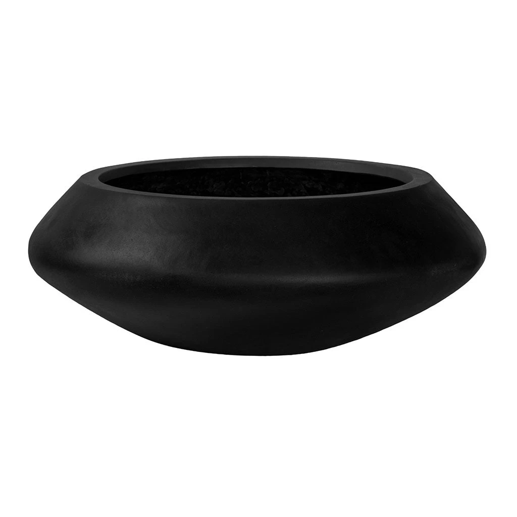Tara Natural Bowl Planter - Black 5 Tara Natural Bowl Planter - Black - Image 3
