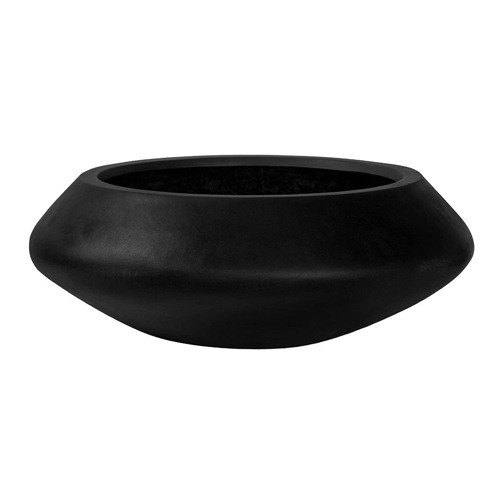 Tara Natural Bowl Planter - Black 3 Tara Natural Bowl Planter - Black