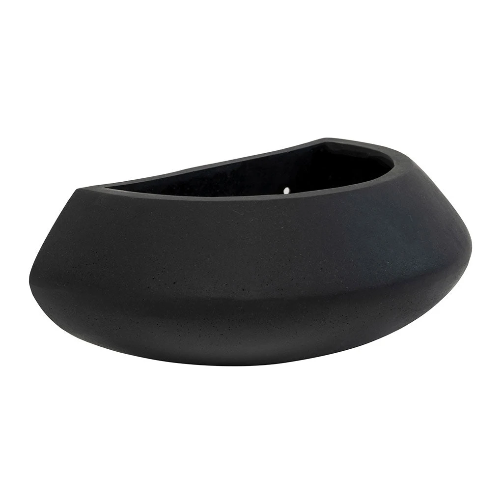 Tara Natural Wall Planter - Black 3 Tara Natural Wall Planter - Black