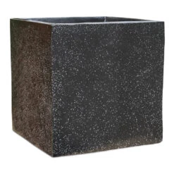 Terrazzo Cube Planter - Black 8 Terrazzo Cube Planter - Black -Plant Promotion Store Terrazzo Cube Planter Black 50x50x50cm