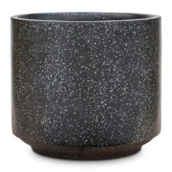 Terrazzo Cylinder Planter - Black 15 Terrazzo Cylinder Planter - Black -Plant Promotion Store Terrazzo Cylinder Planter Black 37x32cm