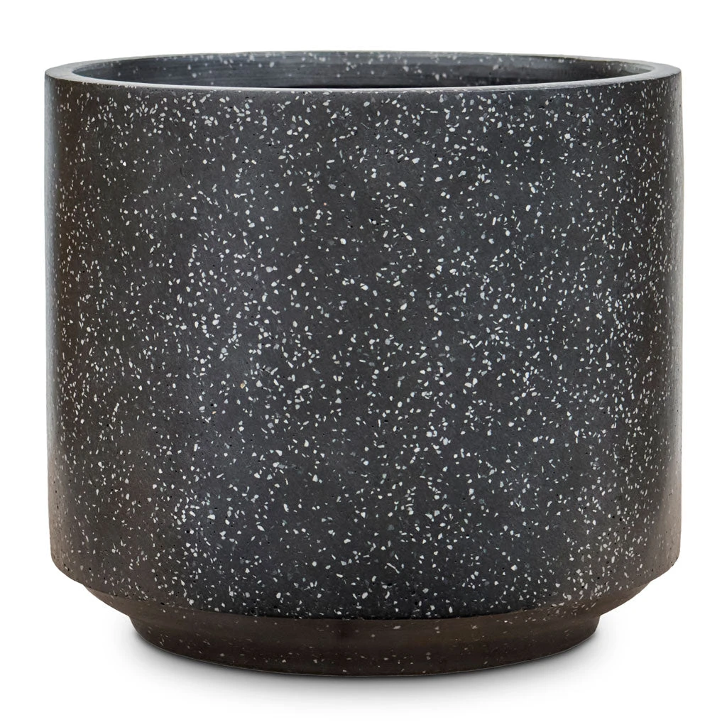 Terrazzo Cylinder Planter - Black 7 Terrazzo Cylinder Planter - Black - Image 5