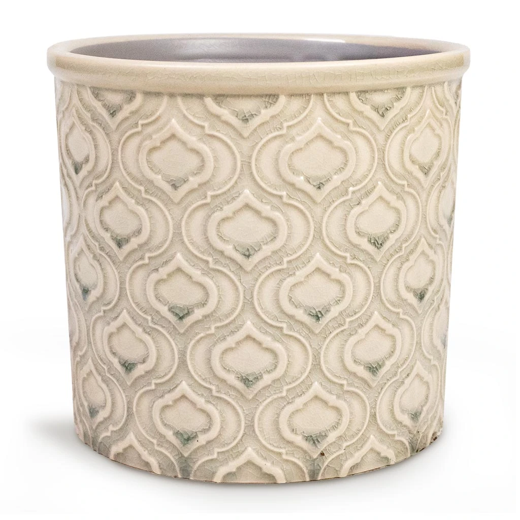 Venetian Plant Pot - Grey 3 Venetian Plant Pot - Grey